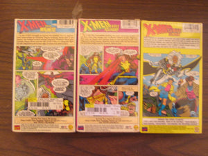 X-Men Marvel Collection Vol 2 Enter Magneto, Vol 3 Deadly Reunions & Vol 6 Slave Island All Sealed VHS 1993