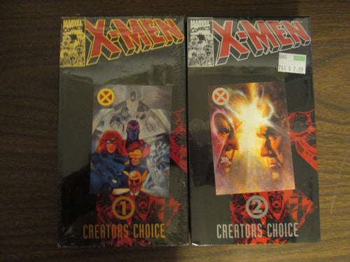 X-Men Marvel & Pizza Hut Sealed Vol 1 & Vol 2 with Cards and mini-comic VHS