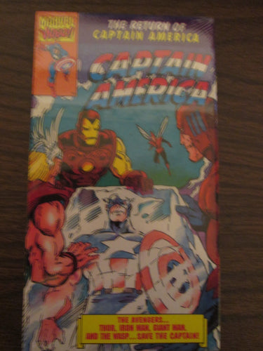 Captain America Marvel Return of Captain America Sealed VHS 1992