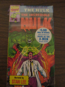 Incredible Hulk Marvel Vol 3 Origin of the Hulk VHS 1992