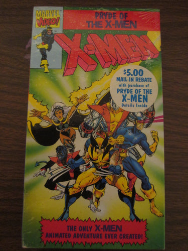 X-Men Marvel Pryde of the X-Men Sealed VHS 1991