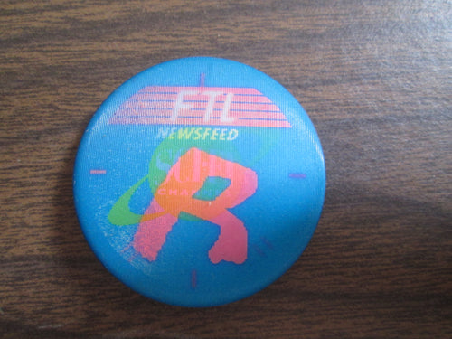 Sci Fi Channel FTL Newsfeed Holographic Button Pin