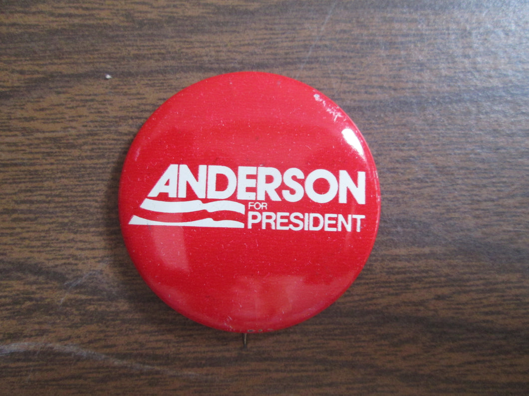 Anderson For President Button Pin