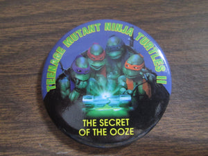 Teenage Mutant Ninja Turtles The Secret of the Ooze Button Pin 1991