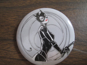 Catwoman DC Button Pin