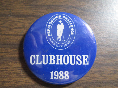 Pepsi Senior Challenge Clubhouse 1988 Button Pin (Golf)