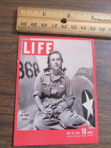 Life Magazine Magnet July 19 1943 Woman Air Force Pilot