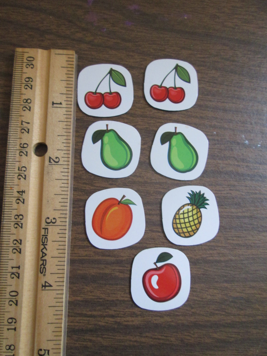 Set of 7 Fruit Magnets