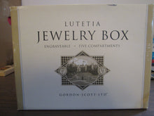 Lutetia Jewelry Box Five Compartments Engravable with Mirror