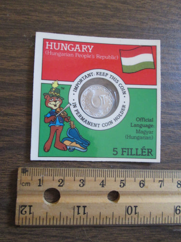 Super Sugar Crisp SEALED Hungary 5 Filler Coin Cereal Box Giveaway 1970