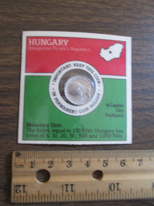 Super Sugar Crisp SEALED Hungary 5 Filler Coin Cereal Box Giveaway 1970