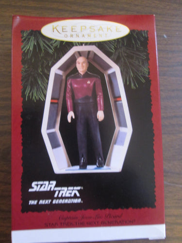 Star Trek The Next Generation Captain Jean-Luc Picard Hallmark Ornament 1995