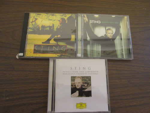 Sting 3 CDs - Ten Summoner's Tales 1993,Brand New Day 1999 & Songs from the Labyrinth 2006