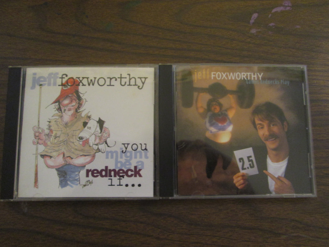 Jeff Foxworthy 2 CDs You Might Be A Redneck If 1993 & Games Rednecks Play 1995