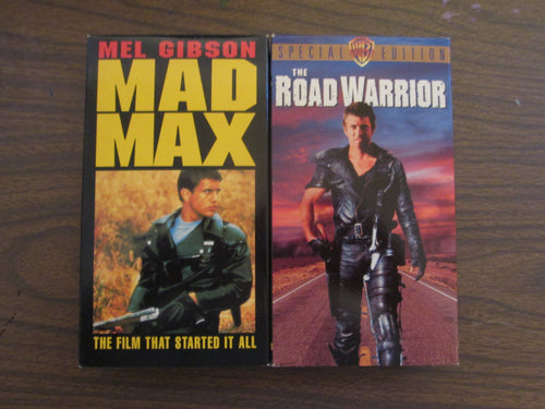 Mad Max and Road Warrior Set VHS  1979 & 1981