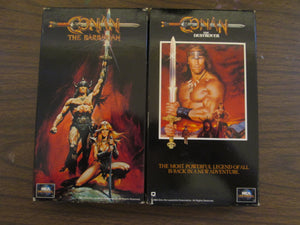 Conan the Barbarian and Conan The Destroyer VHS 1981 & 1984