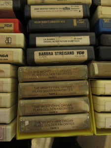 Large Lot of 8 Track Tapes 55 Total, Assorted Sets and Individuals