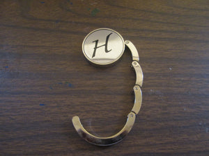Purse Table holder with monogrammed H