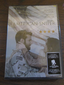 American Sniper Bradley Cooper Sienna Miller DVD movie Sealed 2014