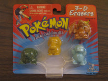 Pokemon 3-D Erasers Complete Set 1995