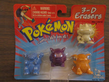 Pokemon 3-D Erasers Complete Set 1995