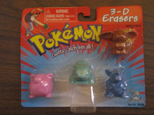 Pokemon 3-D Erasers Complete Set 1995
