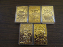 5 Pokemon Trading Gold Bards Jigglypuff,Mewtwo,Togepi,Pikachu & Poliwhirl Burger King