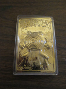 5 Pokemon Trading Gold Bards Jigglypuff,Mewtwo,Togepi,Pikachu & Poliwhirl Burger King