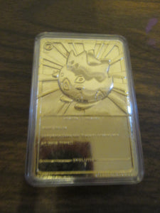 5 Pokemon Trading Gold Bards Jigglypuff,Mewtwo,Togepi,Pikachu & Poliwhirl Burger King