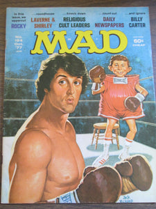 Mad Magazine #194 Oct 1977 Rocky PB