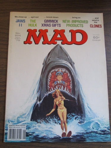 Mad Magazine #204 Jan 1979 Jaws PB