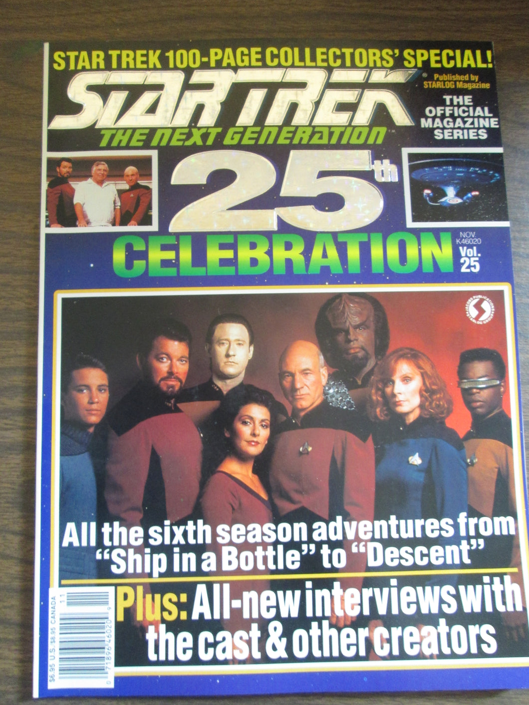 Star Trek The Next Generation 25th Celebration Vol 25 Nov 1993