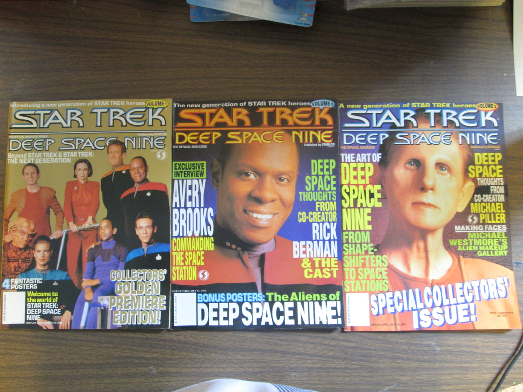 Star Trek Deep Space Nine Magazine Vol 1-3 1993 PB