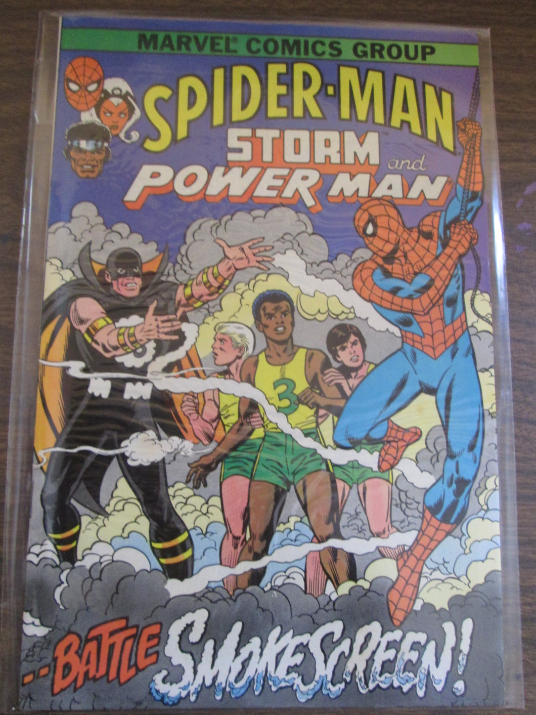 Spider-Man Storm and Power Pack American Cancer Society Giveaway Battle Smokescreen 1982