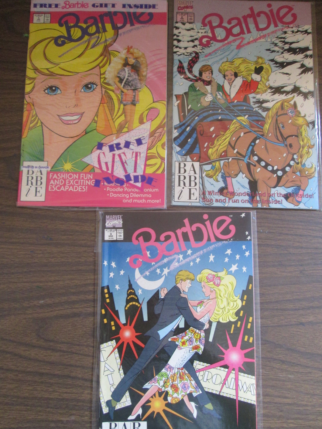 Barbie #1-5 (#1 Sealed) 1991