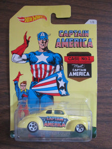 Hot Wheels Captain America 40 Ford Coupe Case No 1 meet Captain America 2015