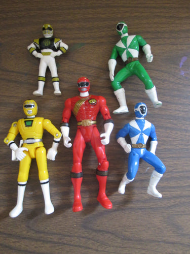 Power Rangers set of 5 Loose action figures
