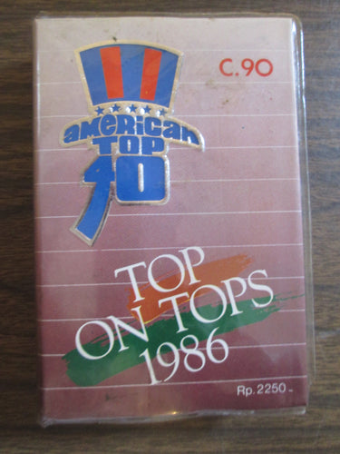 American Top 40 Top On Tops Cassette Tape w/ Lyric page 1986