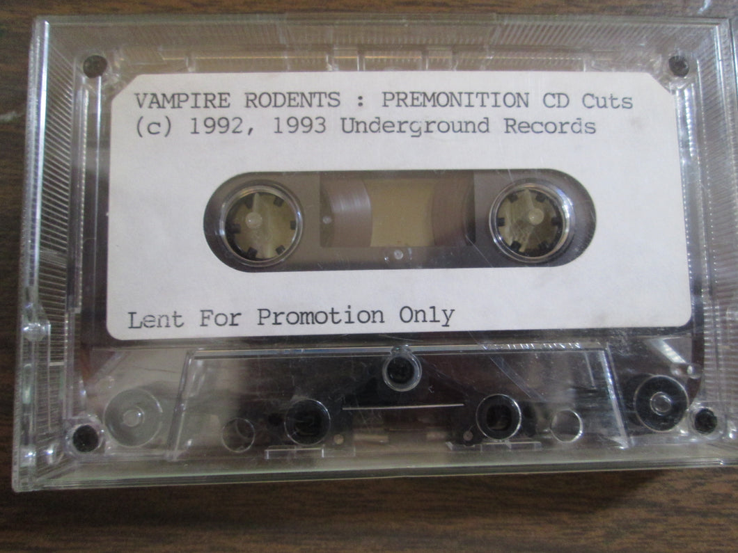 Vampire Rodents Premonition Cuts The Blackwells Samples Cassette Tape 1992,1993