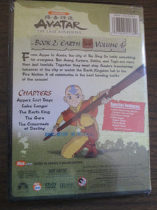 Avatar The Last Airbender Book 2 Earth Vol 4 with Bonus Action Figure & Comic Animated SEALED DVD 2007