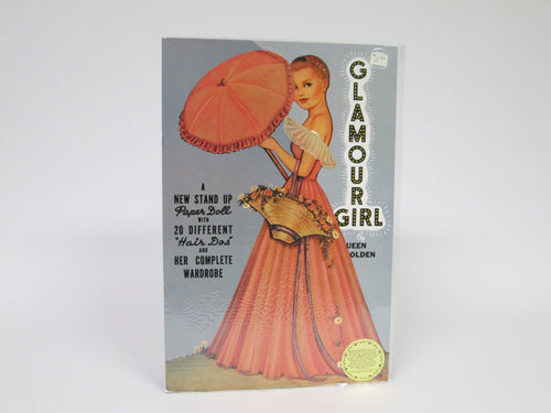Glamour Girl A New Stand Up Paper Doll with 20 Different Hair Dos and her complete Wardrobe