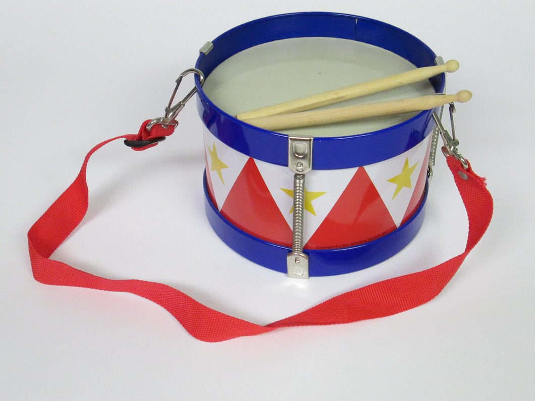 Toy Drum with Strap and sticks