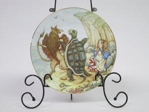 Alice in Wonderland Alice au Pays des Merveilles Alice et la Tortue Ceramic Plate Georges Boyer