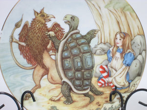 Alice in Wonderland Alice au Pays des Merveilles Alice et la Tortue Ceramic Plate Georges Boyer