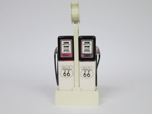 Route 66 Gas Pump Salt & Pepper Shakers Light Up (1996)