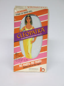 Cleopatra Dimensional Stand-Up Paper Doll 13 Authentic Costume Pieces in Box