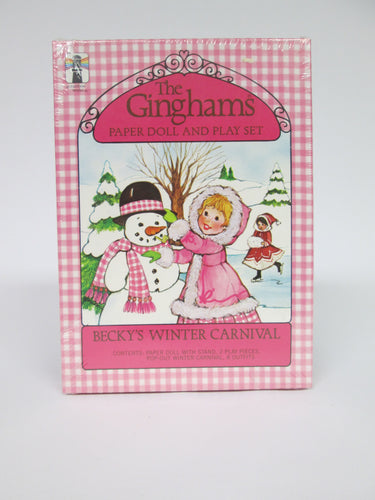 The Ginghams Paper Doll and Play Set Becky's Winter Carnival