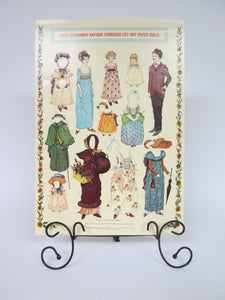 Kate Greenway Antique Embossed Cut-Out Paper Dolls Sheet Unwrapped
