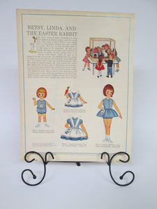 34 pages of Betsy McCall Paper Dolls from different McCall's Magazine rare 1955 to 1962