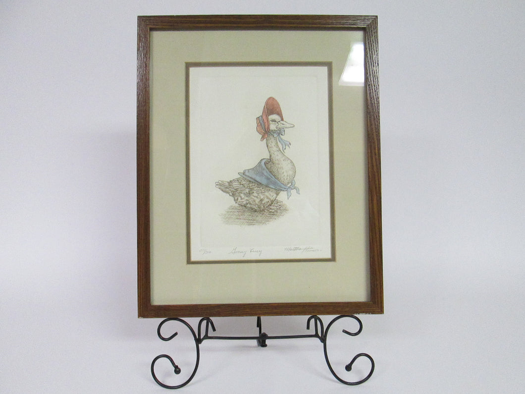 Goosey Lucy by Martha Hinson 277/300 Framed